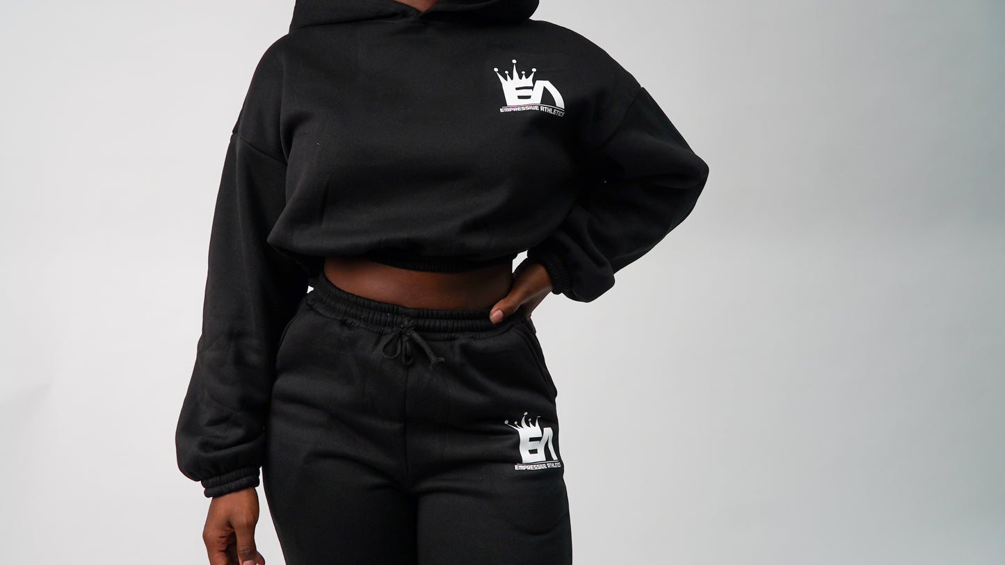 Empressive Crop Hoodie Set - Empressive Athletics