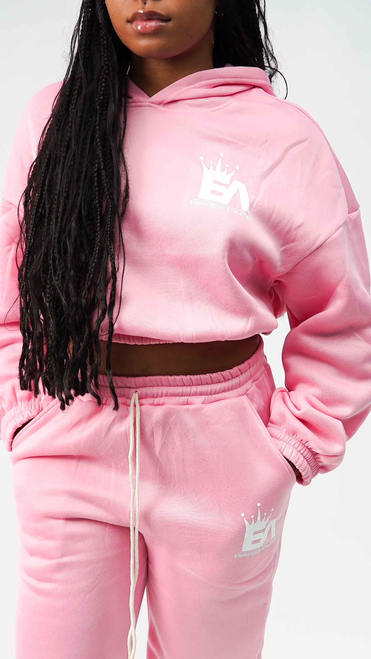 Empressive Crop Hoodie Set - Empressive Athletics